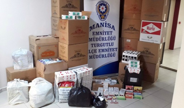 Manisa'da kaçak sigara ve tütün operasyonu!