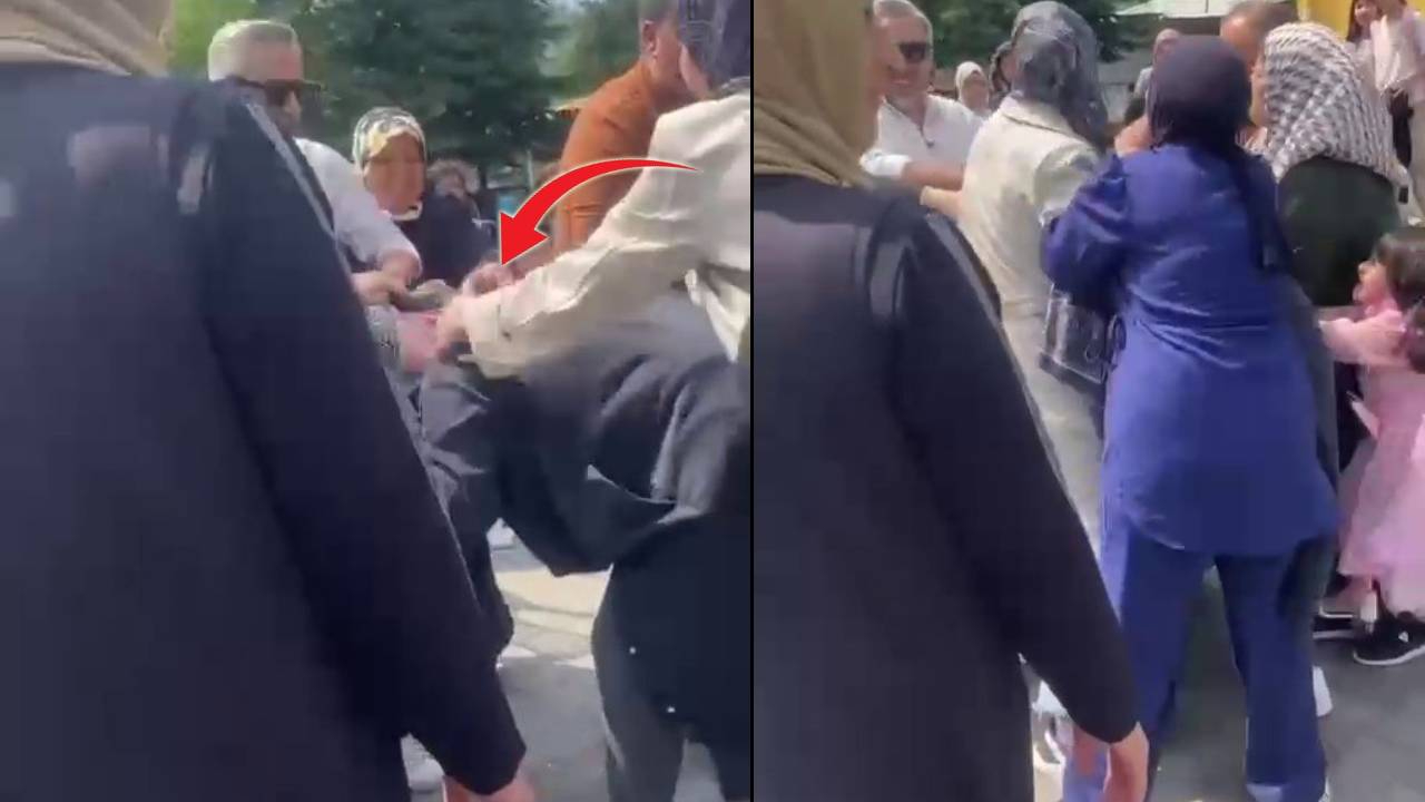 İlkokuldaki okuma bayramı etkinliğinde veliler saç saça baş başa kavga etti