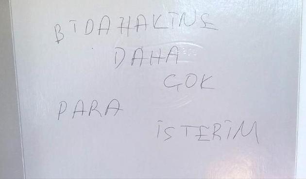 Sütlaç yedi kola içti, iş yeri sahibine bu notu bırakıp kaçtı!