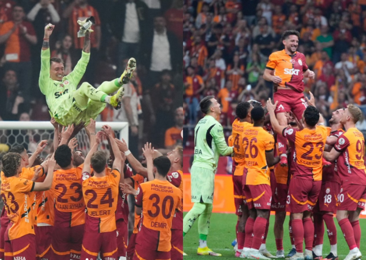 Fernando Muslera ve Dries Mertens Galatasaray formasıyla son maçına çıktı: Omuzlarda veda ettiler