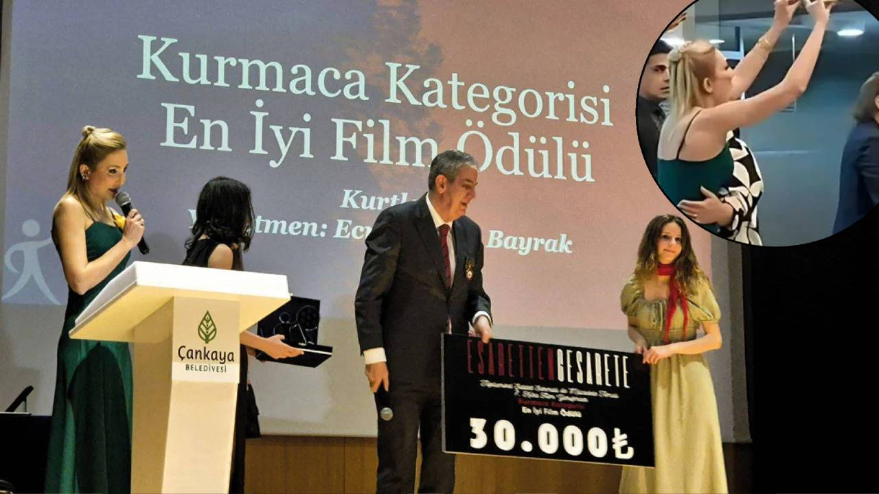 TRT spikerinden ödül töreninde bozkurt işaretli tepki! "Vatansız teröristler"