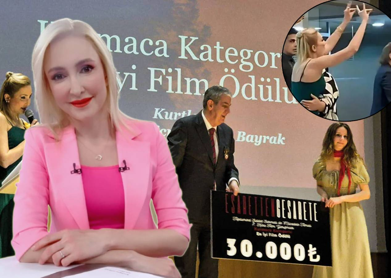 TRT spikeri Oya Eren'den yönetmen Ecre Begüm Bayrak'a bozkurt işaretli tepki! "Vatansız teröristler"