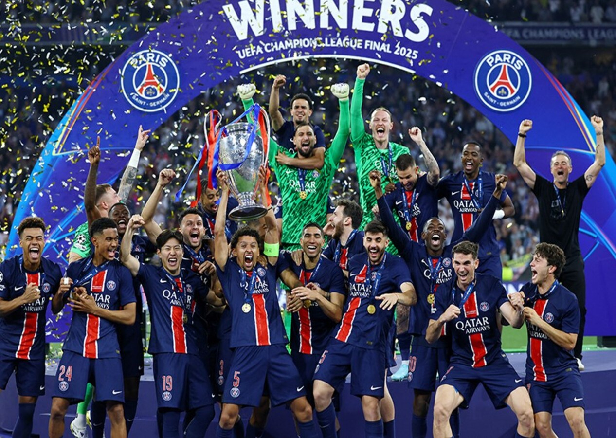 PSG Inter'i farklı yıktı, Şampiyonlar Ligi'nde mutlu sona ulaştı (Paris Saint-Germain 5 - 0 Inter | Finalin özeti)