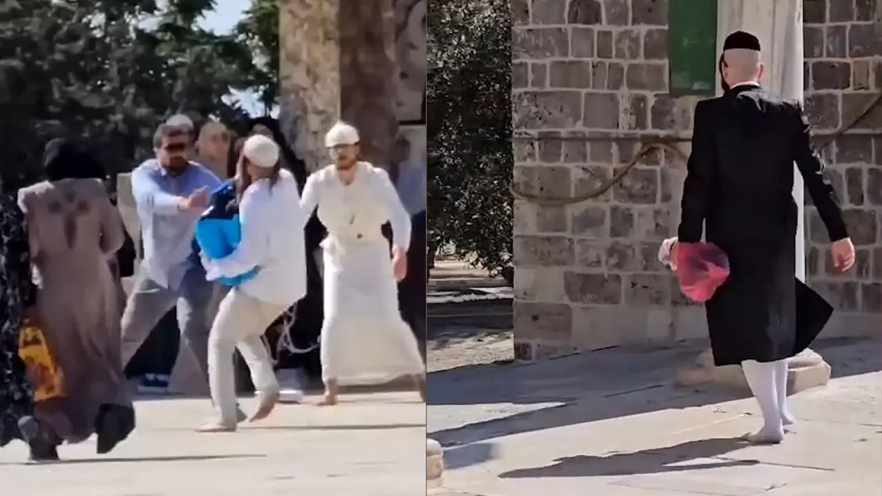 Fanatik Yahudilerden Mescid-i Aksa'ya skandal baskın: Kanlı et sokmaya çalıştılar!