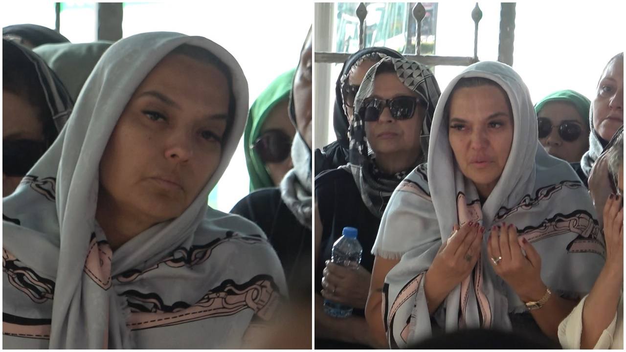 Demet Akalın'ı yıkan ölüm! Kuzeninin cenazesinde gözyaşlarına boğuldu