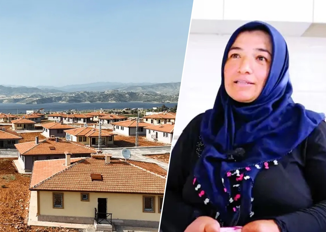Devlet baba çifte bayram yaşattı! Depremzede köylüler yeni evine yerleşti...