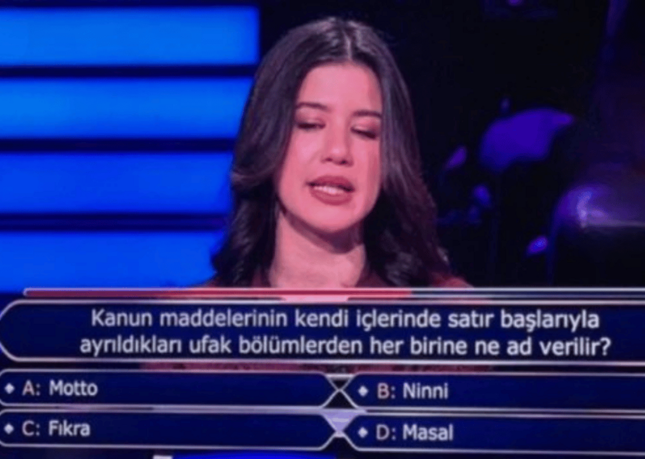 Kim Milyoner Olmak İster'de' hukuk öğrencisinin bilemediği soru herkesi şaşırttı!