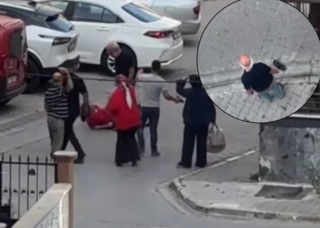Ayrılmak isteyen eşini sokakta bıçakla rehin aldı, kadını vatandaş tek hamleyle kurtardı