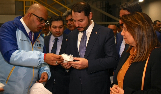 Bakan Albayrak, Kırka Bor İşletmesi'nde incelemelerde bulundu...