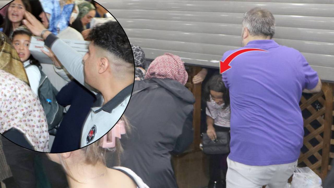 Erzurum'da AVM izdihamı! Açılışa özel indirim için ezilme tehlikesi yaşadılar