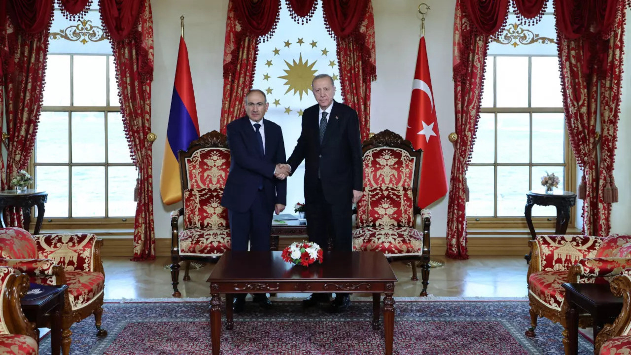 Cumhurbaşkanı Recep Tayyip Erdoğan, Nikol Paşinyan'ı kabul etti