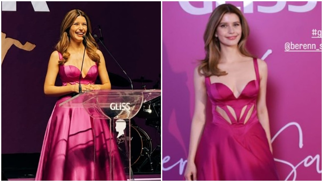 Beren Saat’in davet tarzı sosyal medyayı salladı: Saçı, makyajı ve elbisesiyle göz kamaştırdı