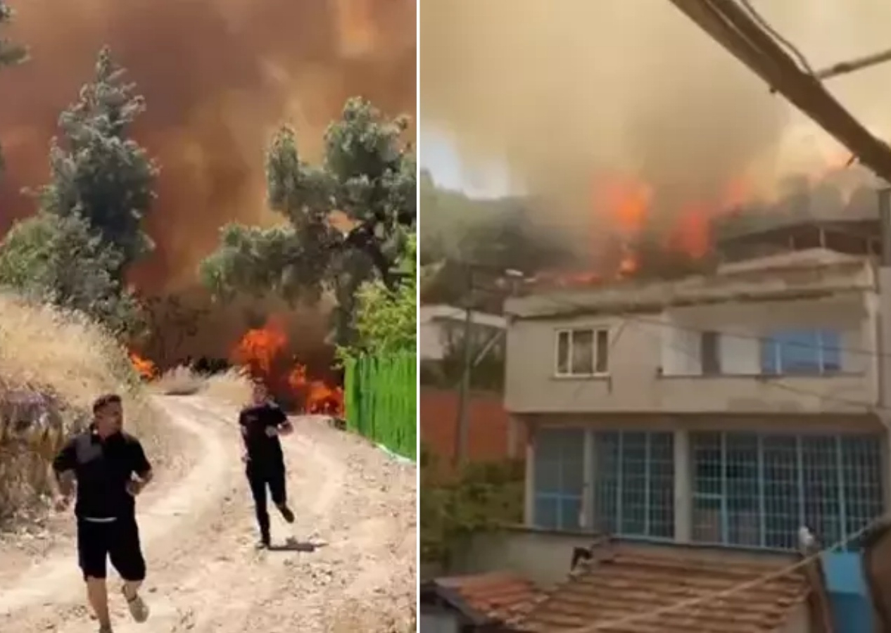 Bursa’da orman yangını paniği: Alevler evlere kadar ulaştı, mahalle tahliye edildi!