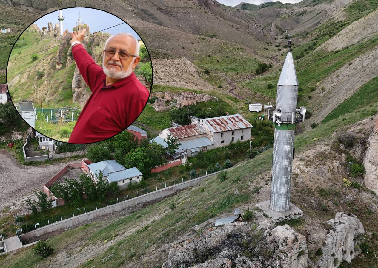 Zara'nın köyünde asırlık ilginç mimari... Köye gelenler hayrete düşüyor, minareyi bulan camiyi bulamıyor