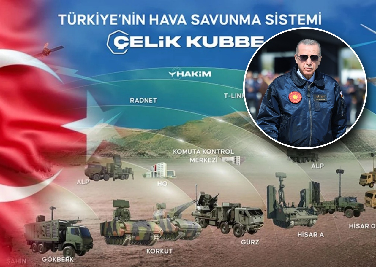 Sistemler sistemini kuruyoruz! Cumhurbaşkanı Erdoğan uçakta 'Çelik Kubbe'yi anlattı...