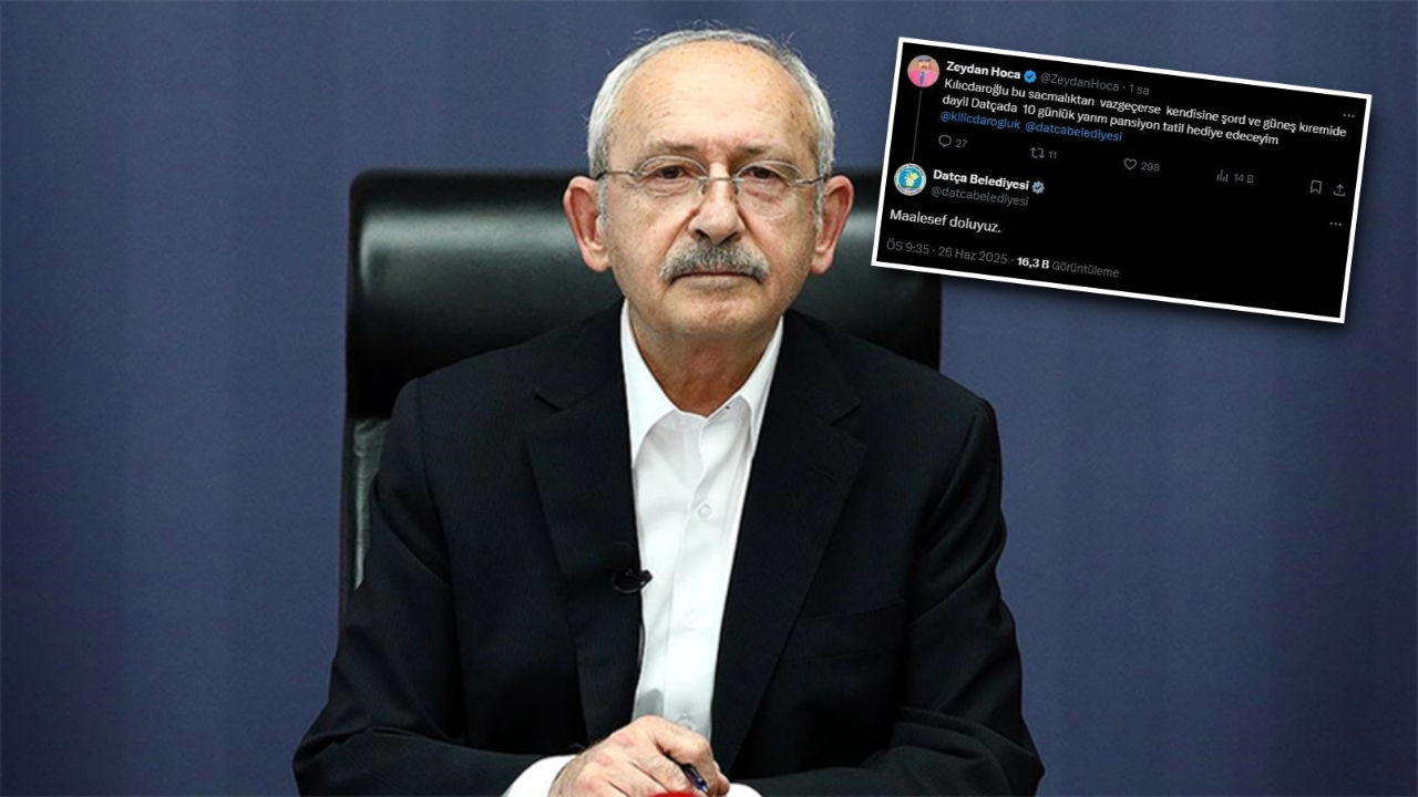 Kılıçdaroğlu’na Datça’da tatil hediye etmek istedi… CHP’li belediyeden tek kelimelik yanıt: Doluyuz!