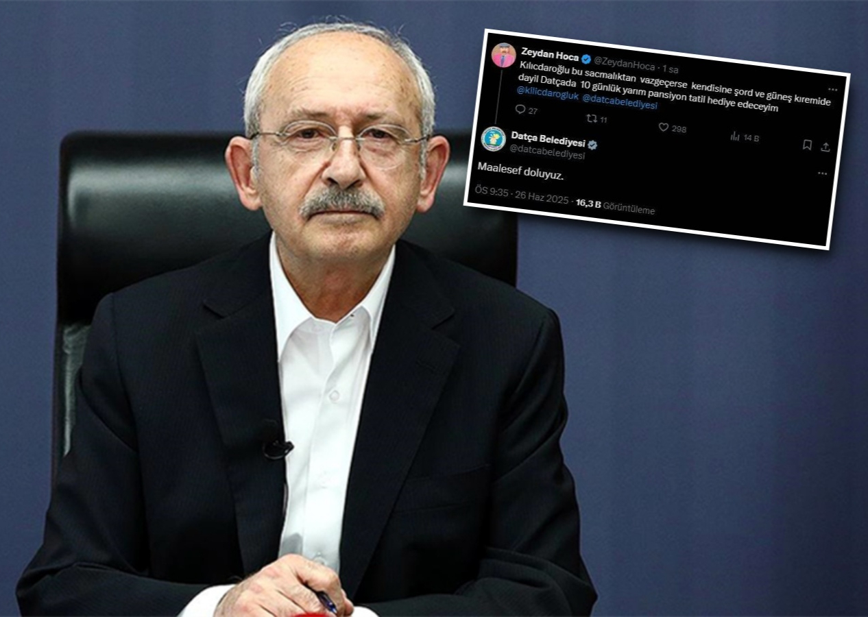Kılıçdaroğlu’na Datça’da tatil hediye etmek istedi… CHP’li belediyeden tek kelimelik yanıt: Doluyuz!