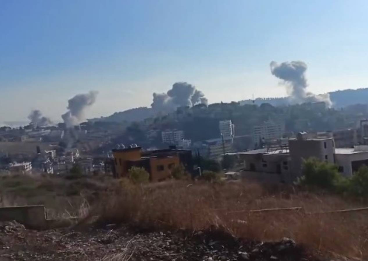 Netanyahu kana doymuyor! İşgalci İsrail savaş uçakları Lübnan'ın Nabatiye şehrini bombaladı
