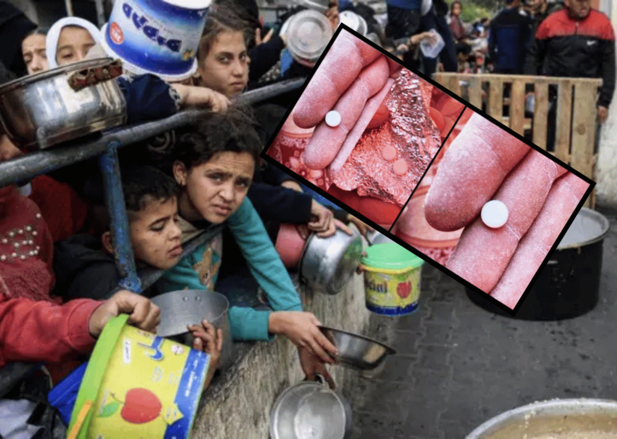 İsrail'in Gazzelilere dağıttıkları un çuvallarından uyuşturucu hap çıktı!