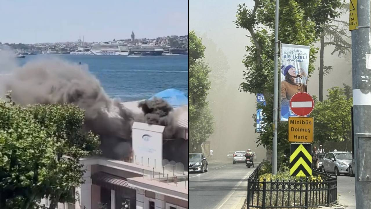Üsküdar'da sosyal tesis yangını! Paşalimanı Caddesi'nde dumandan göz gözü görmedi