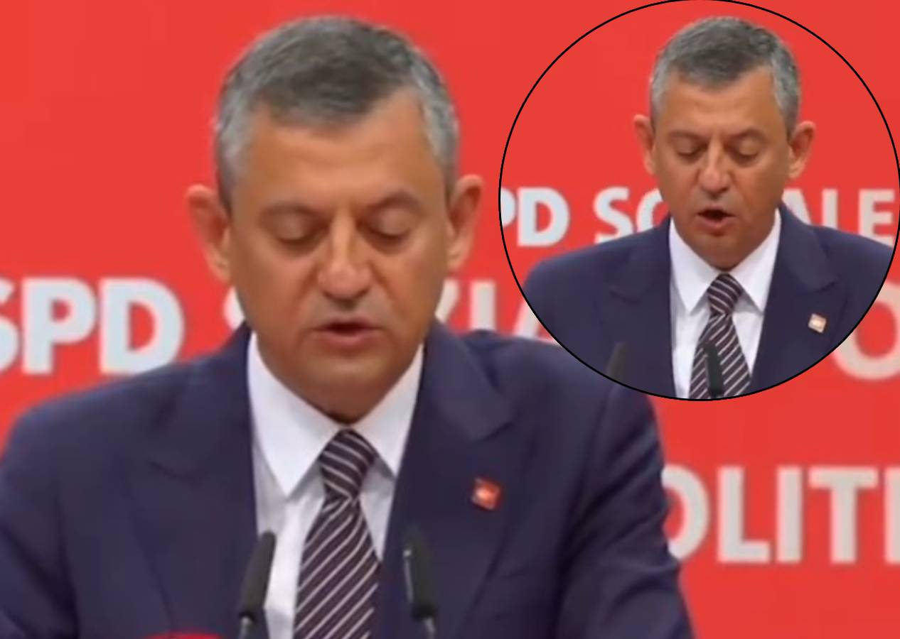 Özgür Özel'in SPD konferansında kağıttan okuduğu Almanca alay konusu oldu
