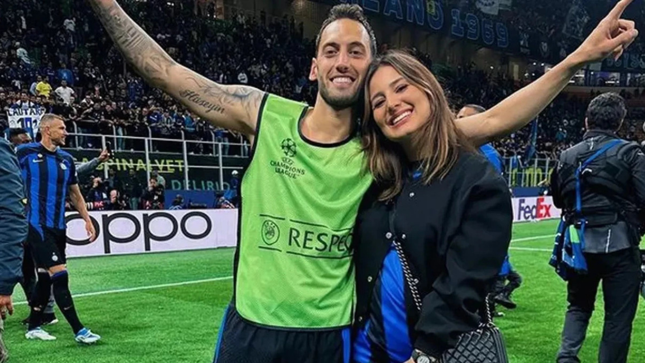 Hakan Çalhanoğlu'nun eşinden Lautaro Martinez'e cevap niteliğinde paylaşım