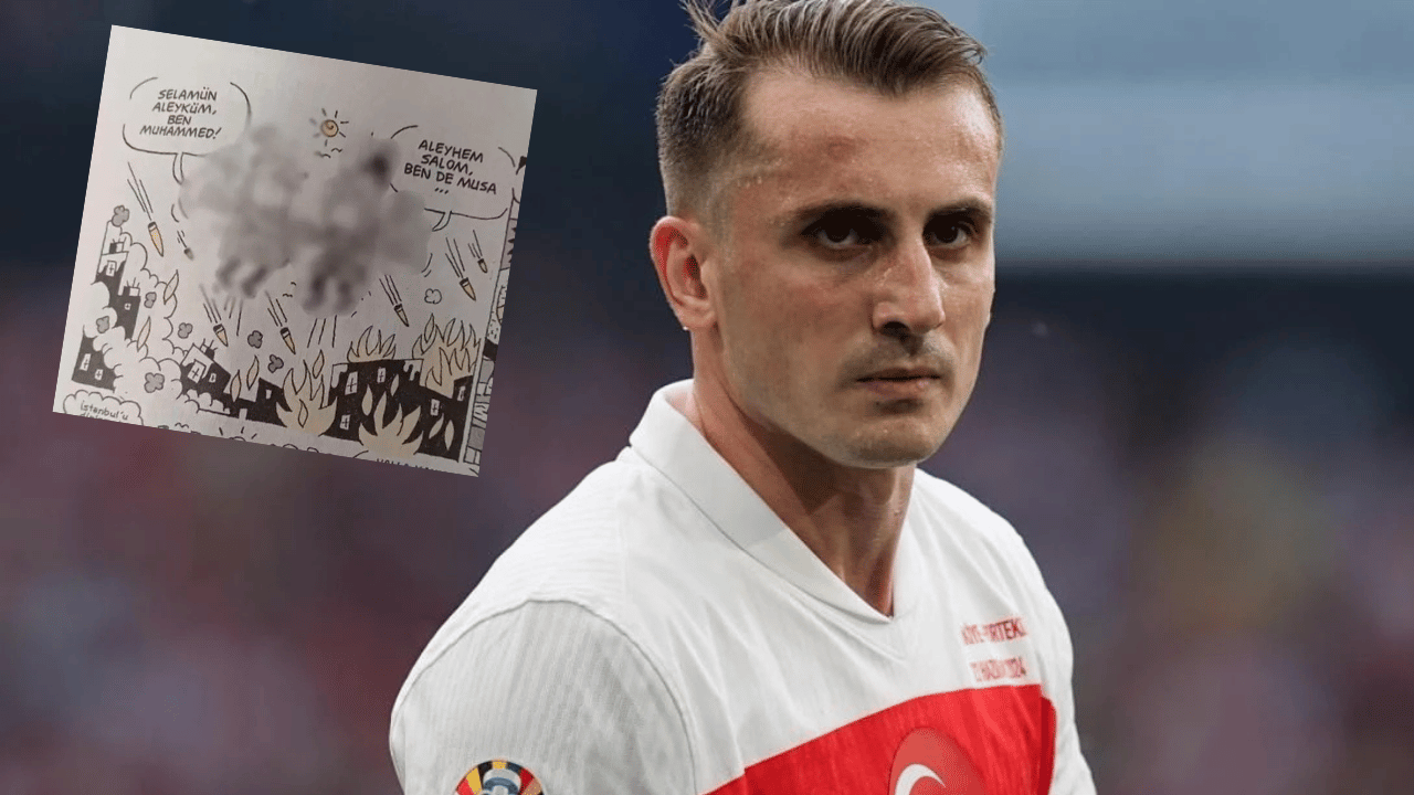 Kerem Aktürkoğlu’ndan Leman Dergisi’nin alçak çizimine tepki: Yere batsın aşağılık zihniyetiniz!