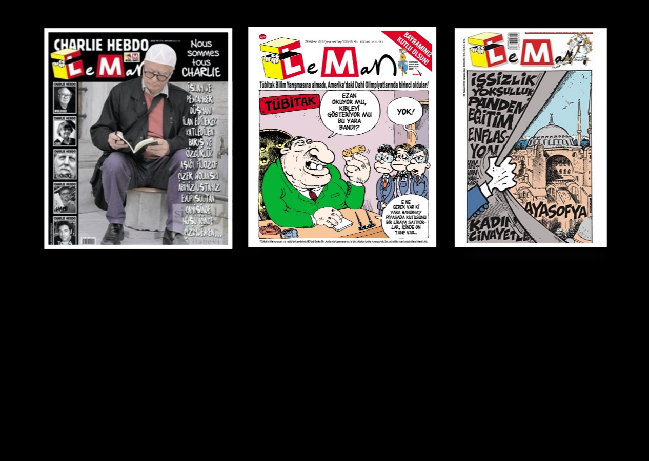 Alçak karikatürün yayınlandığı Leman'ın günah galerisi: Charlie Hebdo’ya destekle başladı, peygambere hakaretle zirve yaptı! Dergi yıllardır İslam’ı hedef alıyor...