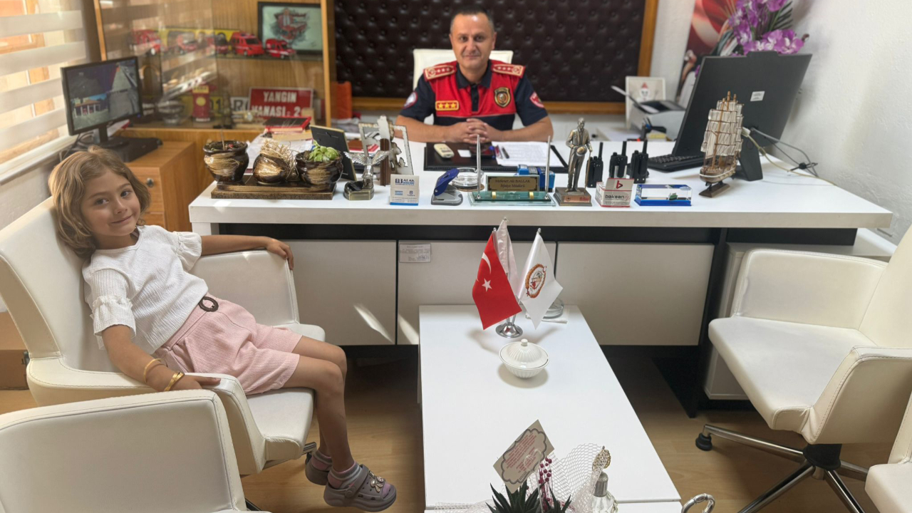 Burdur'da koca köyü yanmaktan 5 yaşındaki Aslı kurtardı