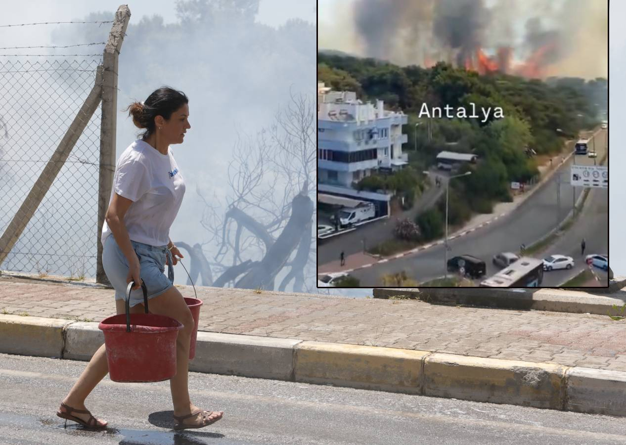 Ülke alenen kundaklanıyor! Antalya'da yangın şehrin göbeğinde başladı, 3.5 saatte kontrol altında