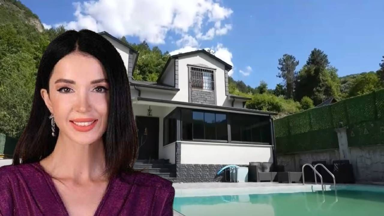 Elif Ece Uzun’un doğayla iç içe dağ evi ilk kez görüntülendi: Kış bahçesi, havuz ve şömine detayları dikkat çekti