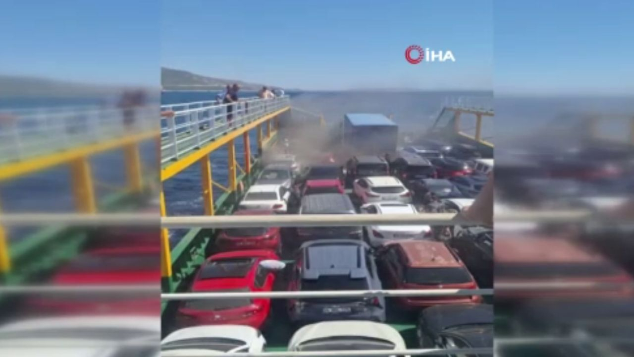 Denizde can pazarı! Marmara'da feribot faciası! 200 yolcu ve 70 araç alevlerin ortasında kaldı