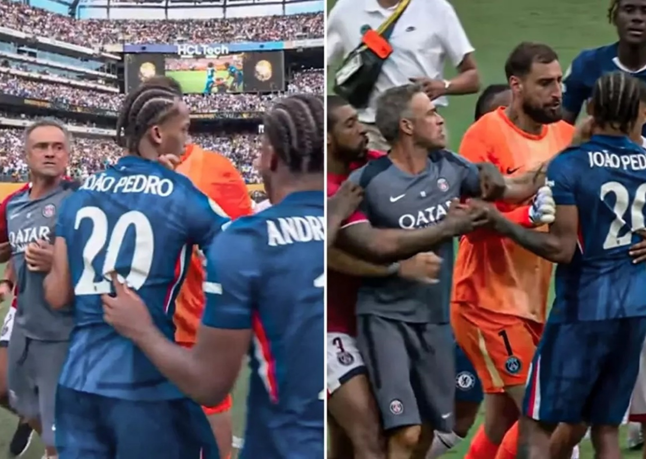 FIFA Kulüpler Dünya Kupası finalinde gergin anlar! PSG teknik direktörü Luis Enrique, Chelsea'li Joao Pedro’ya saldırdı! Gözler FIFA Disiplin Kurulu kararına çevrildi