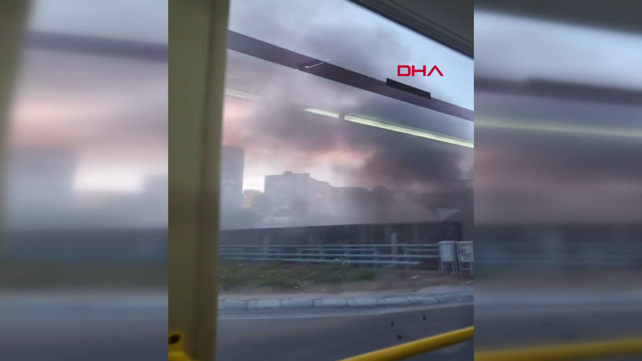 İstanbul’da korku dolu anlar! Yolcu dolu İETT otobüsü alt geçitte alev aldı
