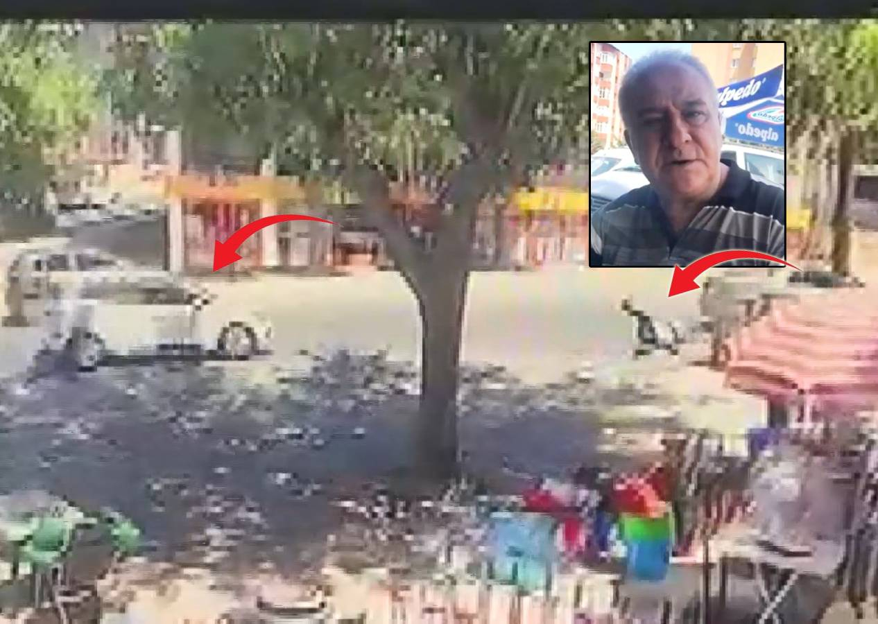 Makasçı genç trafikte can aldı! Çarptığı Özer Aycan isimli vatandaş 80 metre fırladı... Olay anı kamerada