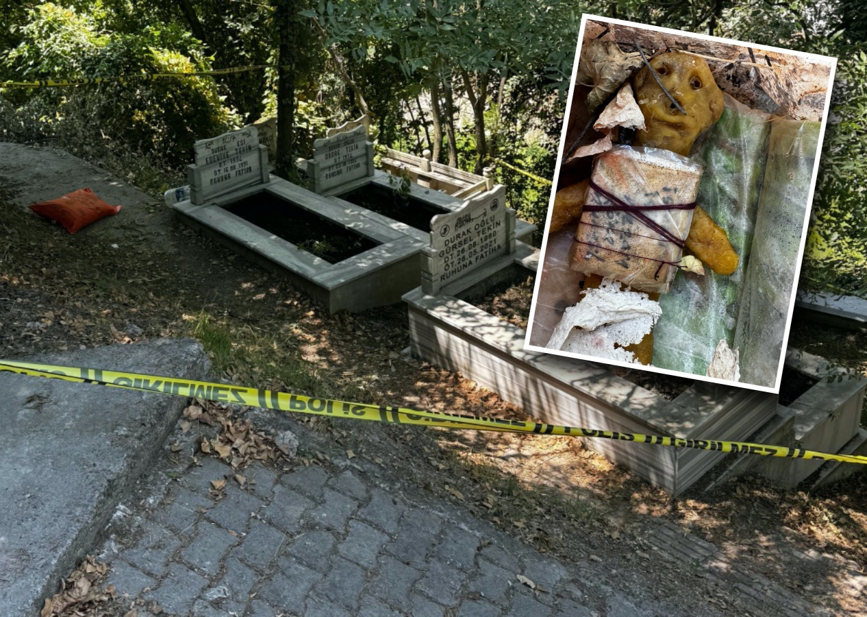Bartın’da mezarda tüyler ürperten olay: 4 yıl önce ölen adamın mezarından bal mumundan bebek ve muska çıktı, aile şokta!