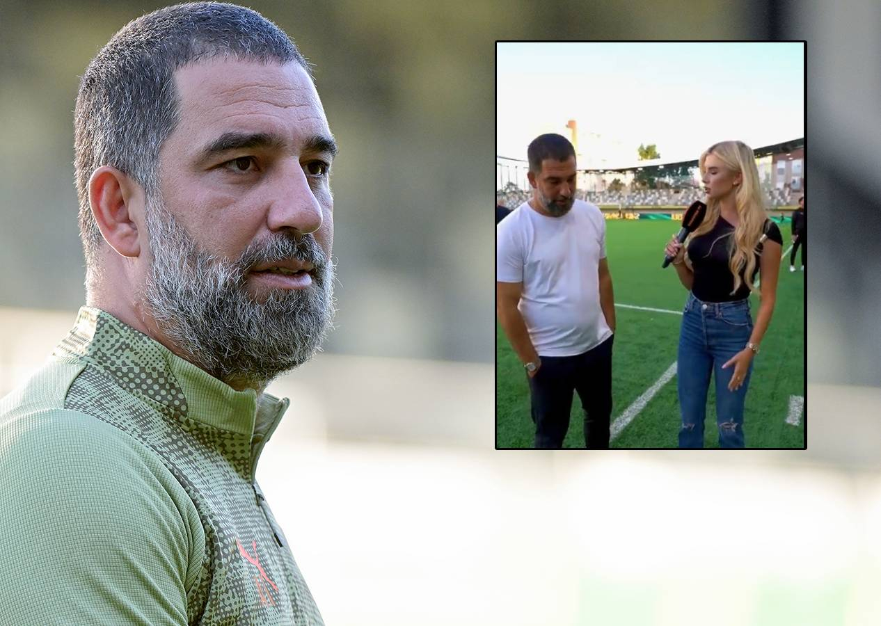 Arda Turan'ın zor anları! Muhabire bakmamak için 40 şekle girdi, röportaj sosyal medyada gündem oldu
