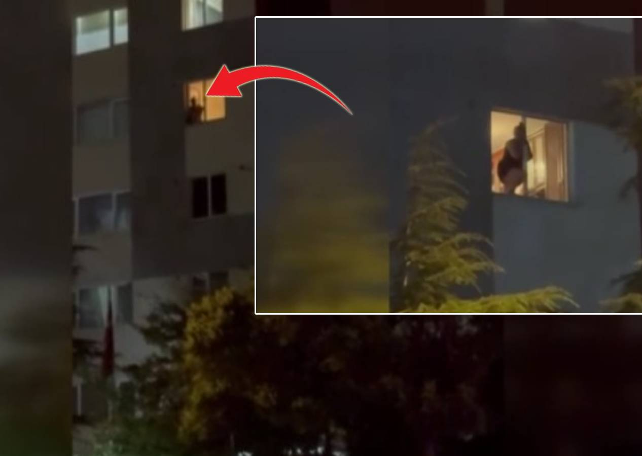 Beylikdüzü'nde olaylı gece... Kızına intihar mesajı atıp kendisini pencereden aşağıya bıraktı