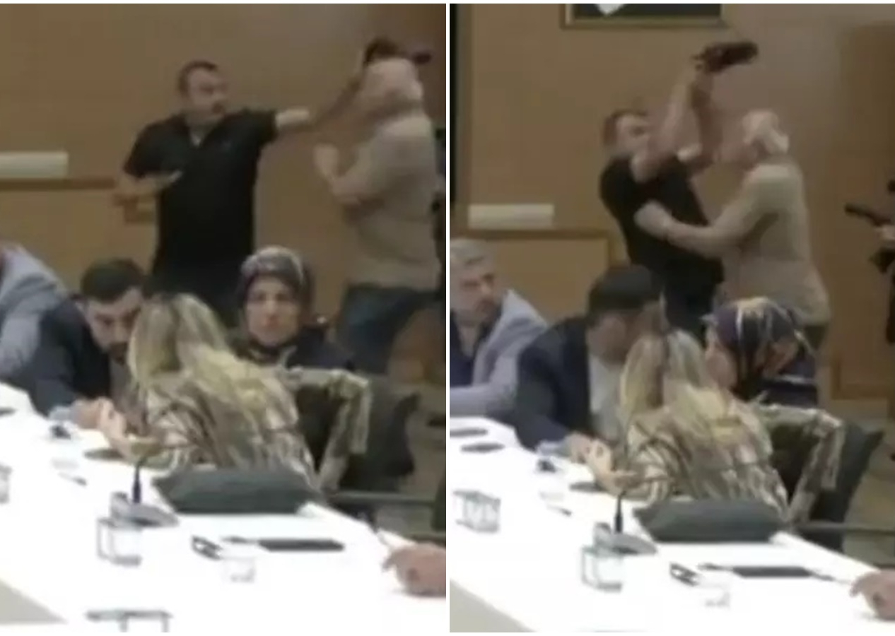 Şile Belediye Başkanvekili seçiminde gergin anlar! Meclis üyelerine ayakkabı fırlatmaya çalıştı