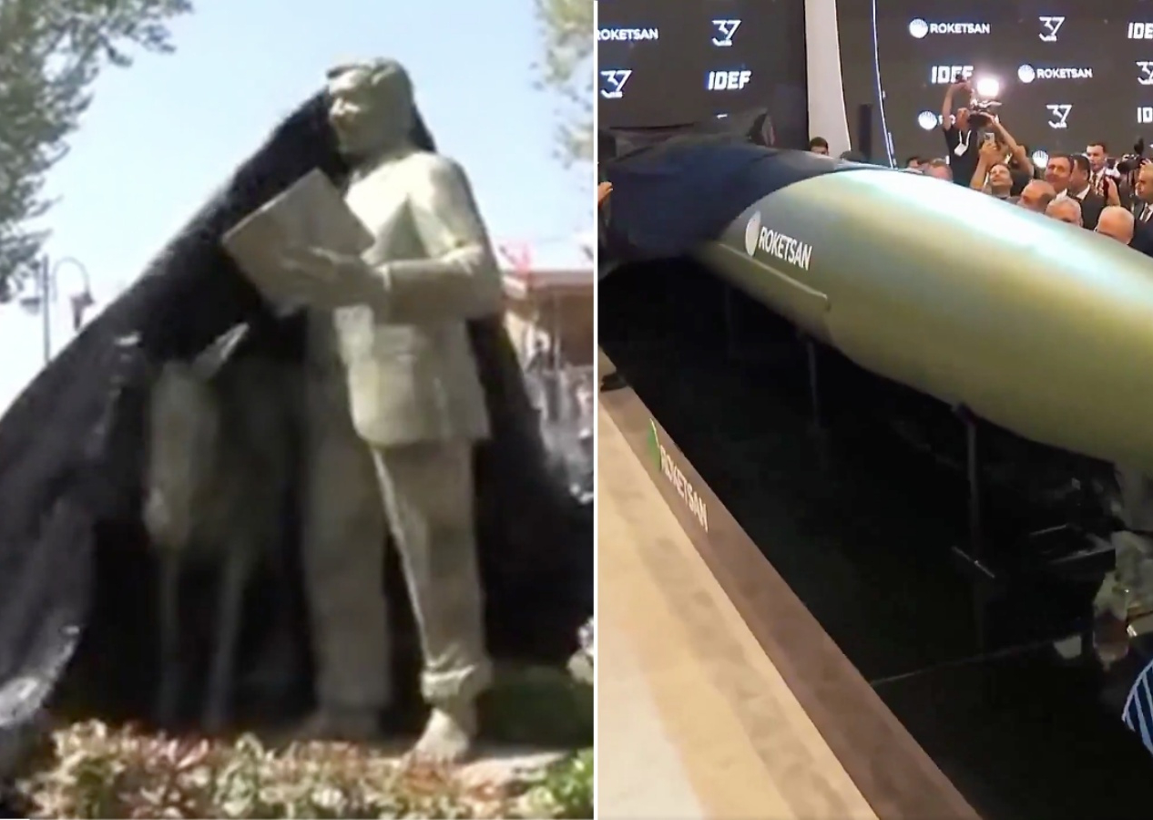 AK Parti Kadın Kolları'ndan CHP'ye füze göndermesi: Siz heykel açıyorsunuz, biz Tayfun Blok-4!