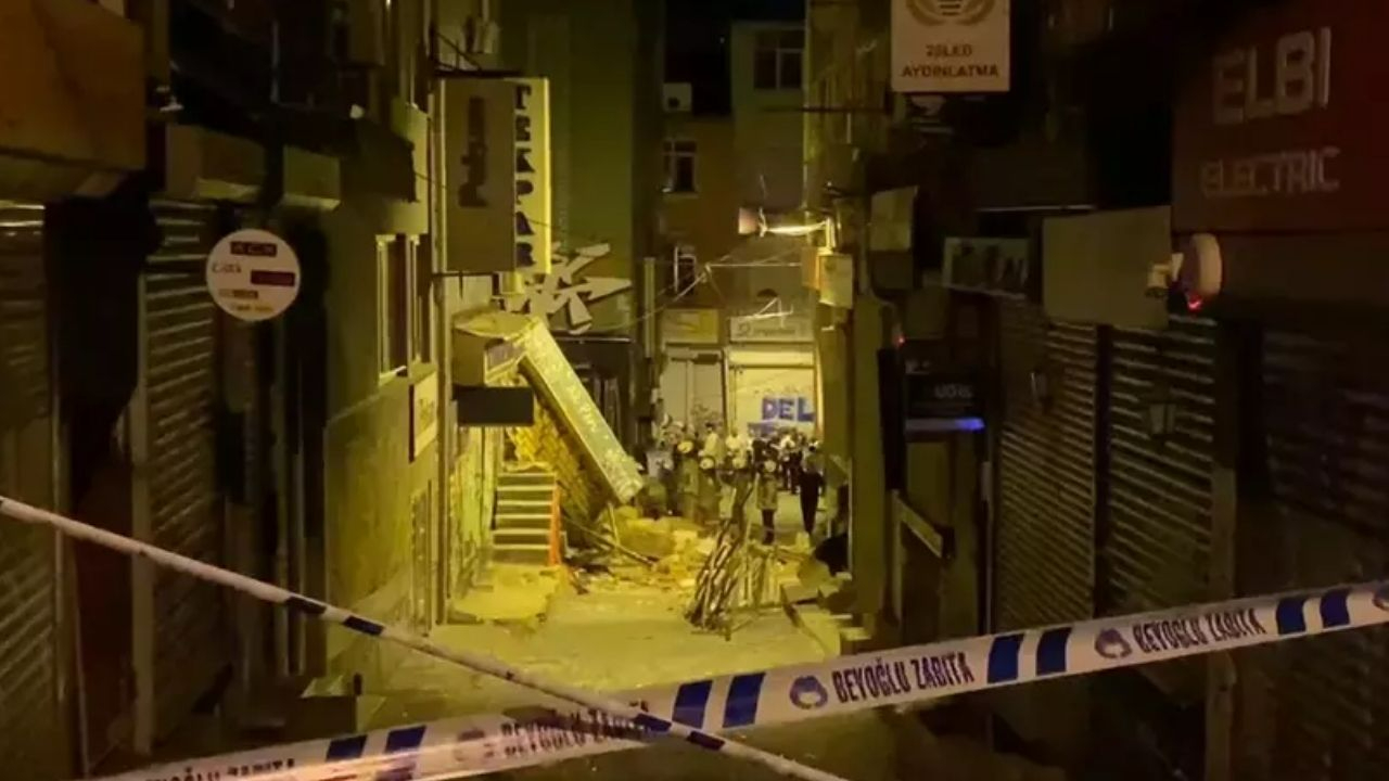 İstanbul’da korku dolu anlar! Beyoğlu’nda patlama sonrası bina çöktü! Patlamanın nedeni belli oldu!