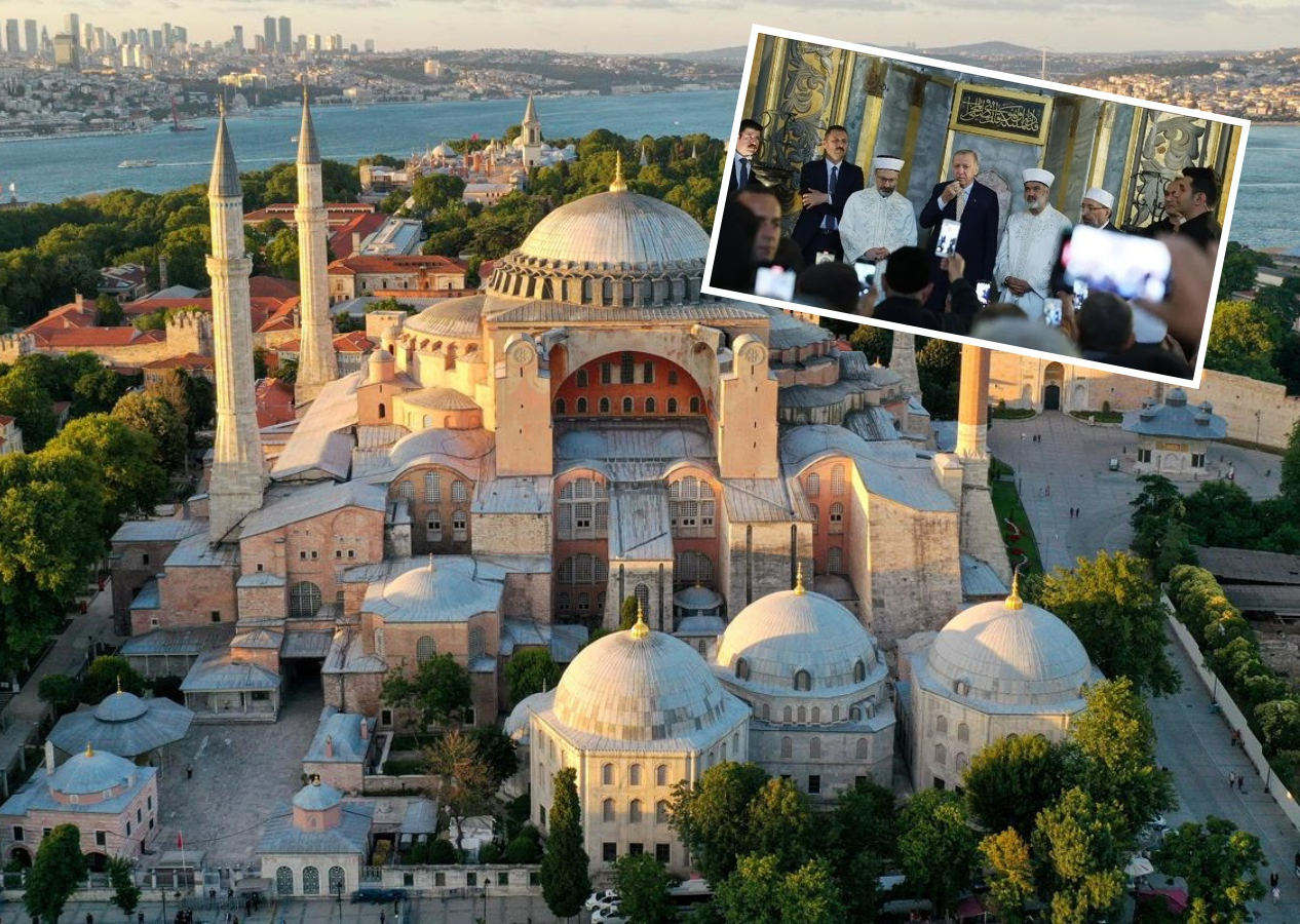 Ayasofya'nın ibadete açılışının 5. yılında Cumhurbaşkanı Erdoğan'dan dikkat çeken mesaj: Ayasofya'nın dirilişini görmeyi bizlere nasip eden Rabb'ime sonsuz şükürler olsun