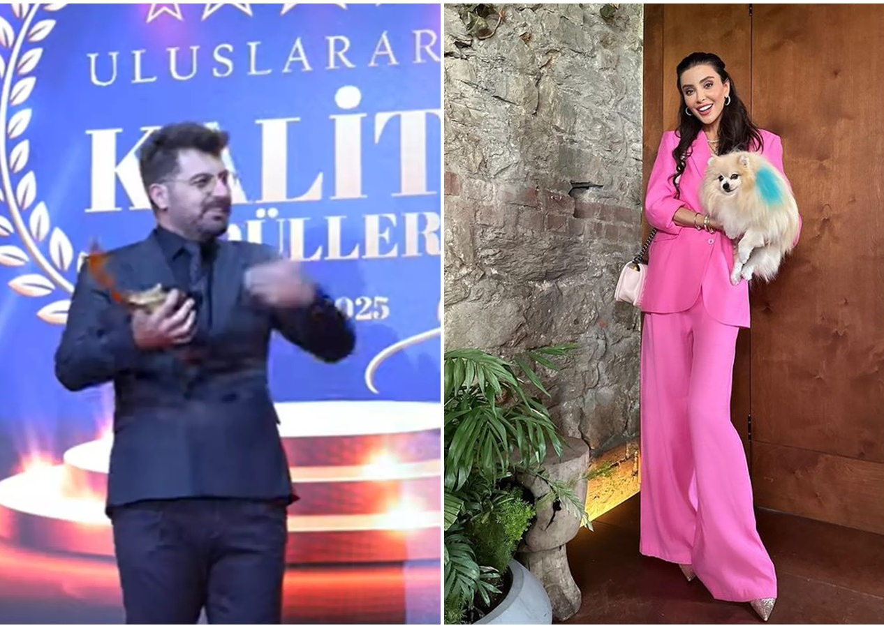 Önce sesi kesildi, sonra müzikle susturulmaya çalışıldı... İş insanı Lokman İn, ödül töreninde Özge Ulusoy tarafından dolandırıldığını iddia etti!