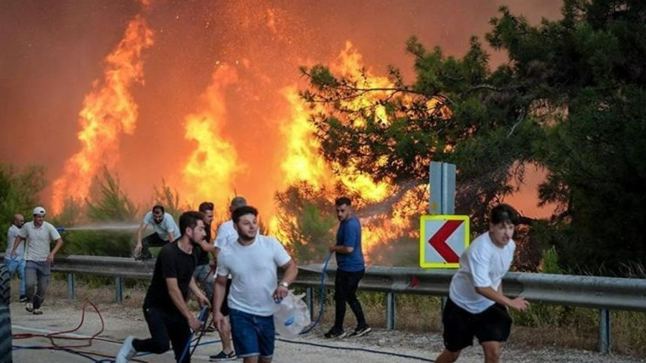Korkulan oldu! Bursa'da korkunç yangın! Alevler yerleşim yerlerine sıçradı!