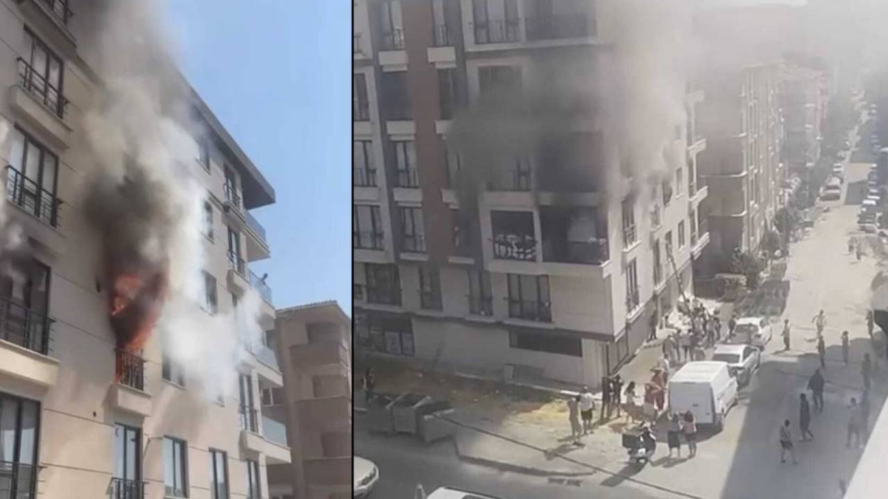 Avcılar'da 5 katlı binada yangın: 2 kişi pencereden atladı; 1'i ağır 3 yaralı