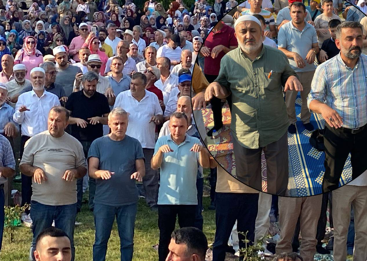 Karabük'te seccadesini, şemsiyesini alan vatandaş yağmur duasına koştu