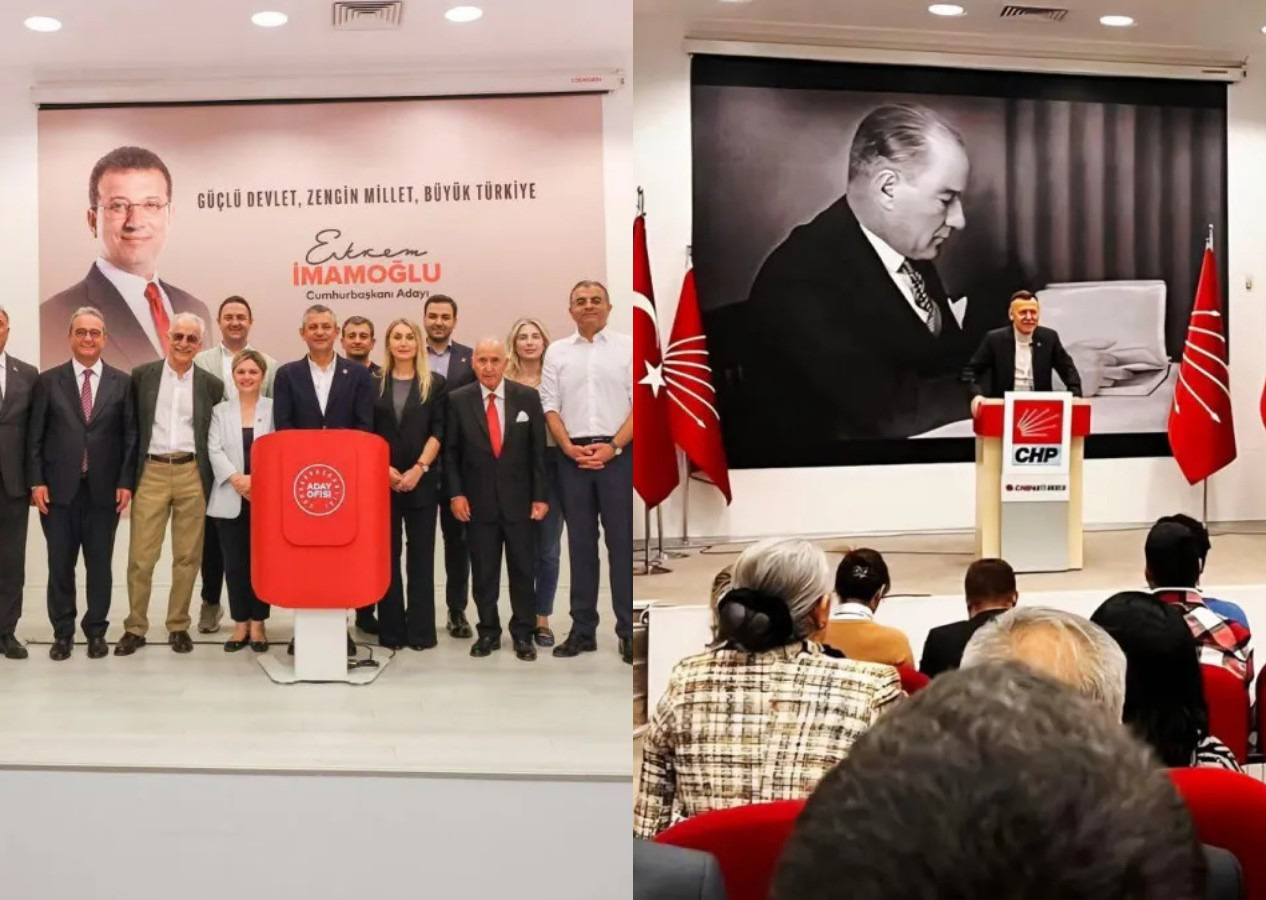 CHP'den tepki çeken eylem: Atatürk portresi kaldırıldı, İmamoğlu resmi koyuldu!
