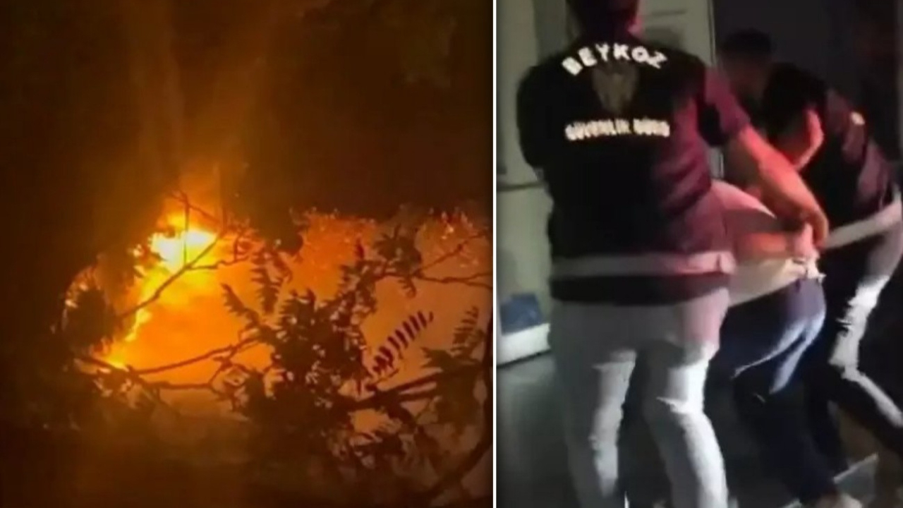 Beykoz’da işaret fişeğiyle yangın çıkaran 22 yaşındaki Alihan A. tutuklandı! Savunması pes dedirtti...