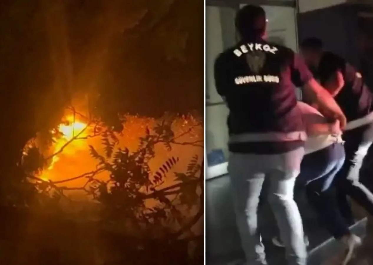 Beykoz’da işaret fişeğiyle yangın çıkaran 22 yaşındaki Alihan A. tutuklandı! Savunması pes dedirtti...