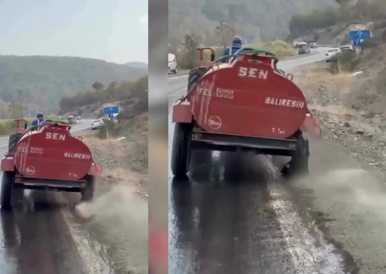 Patlak lastikle yangınla mücadeleye koştu: Bursa’da çiftçinin fedakarlığı yürekleri ısıttı...